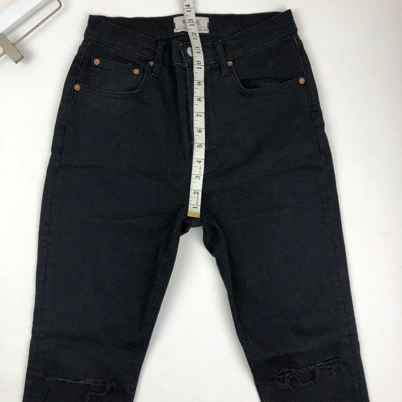 We the Free Button Fly High Rise Frayed Hem Jeans - Picture 3 of 8